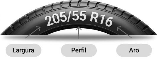 Filtro medida pneu